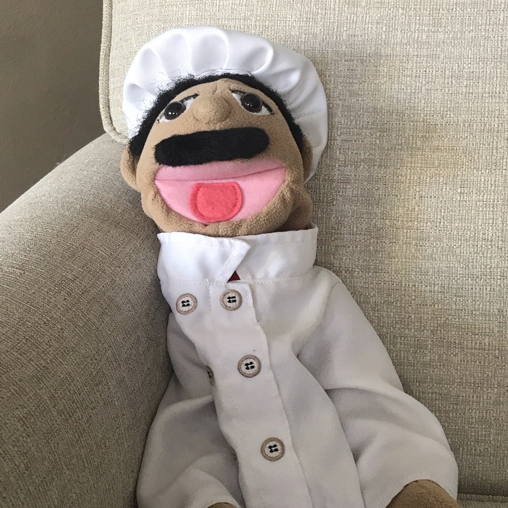 Melissa & Doug Chef Puppet with White Coat